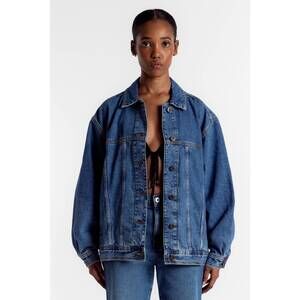 NEW OUTLAND DENIM eddie denim jacket in moment mid blue